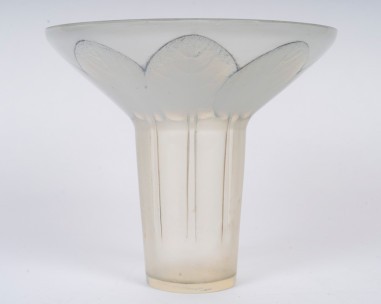 1921- René Lalique Vase « Violettes» Opalescent-photo-1
