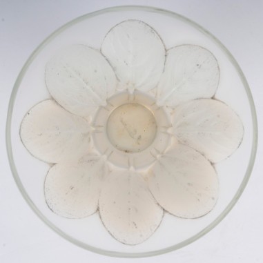 1921- René Lalique Vase « Violettes» Opalescent-photo-3