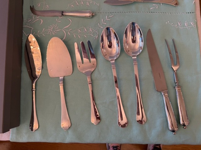 Puiforcat "cardinal" : Silver-plated Flatware Set, 164 Pieces-photo-4