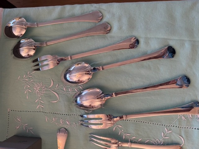 Puiforcat "cardinal" : Silver-plated Flatware Set, 164 Pieces-photo-1