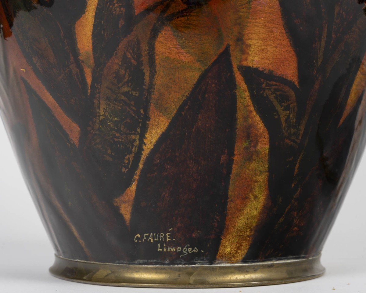 Camille FAURÉ (1874-1956) Vase Couvert-photo-4