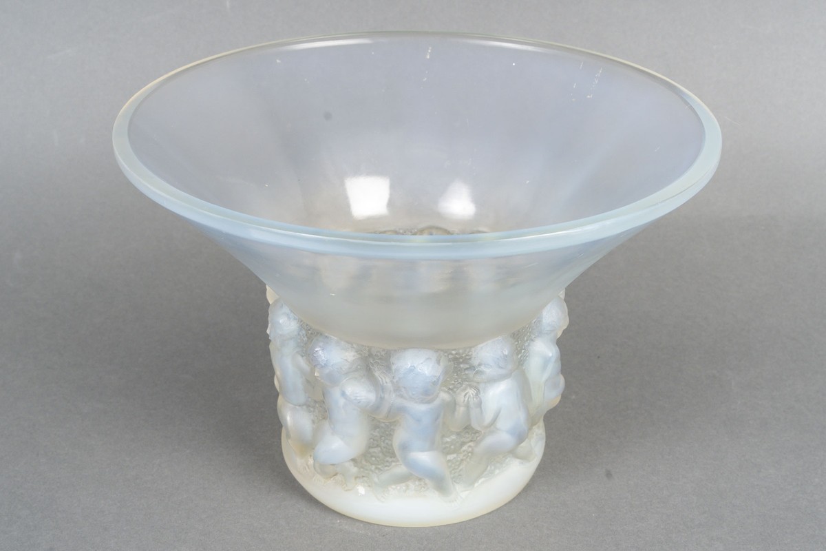 1930 René Lalique - Vase "farandole" Opalescent-photo-3