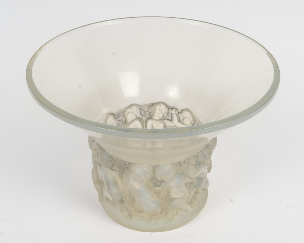 1930 René Lalique - Vase "farandole" Opalescent-photo-4