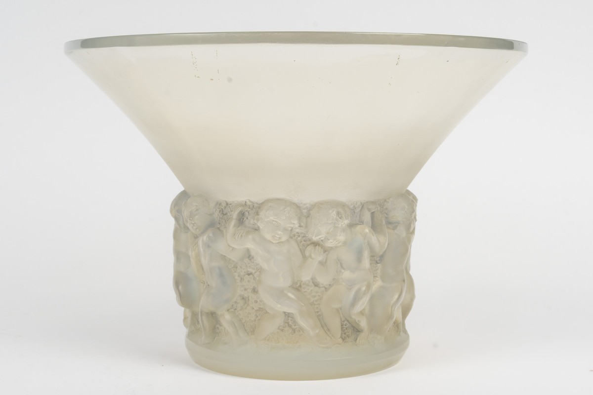 1930 René Lalique - Vase "farandole" Opalescent-photo-1