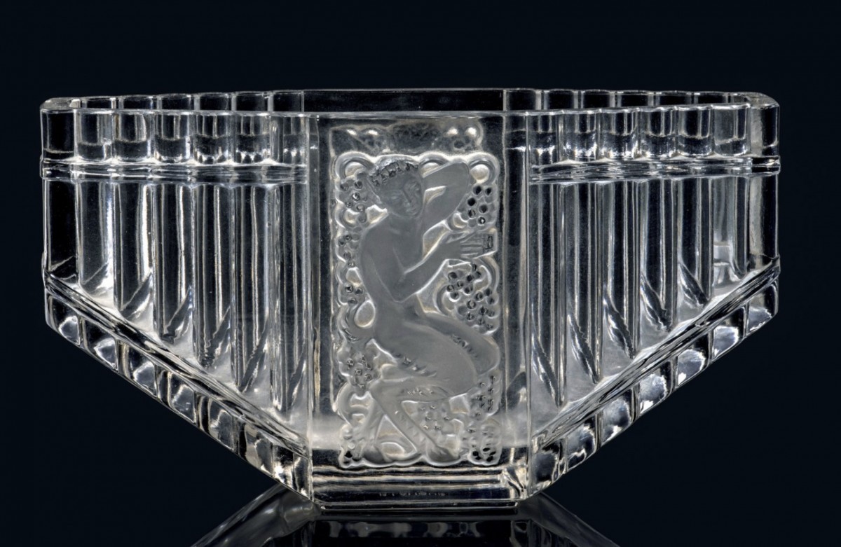 René Lalique Opalescent Vase « Pan »-photo-3
