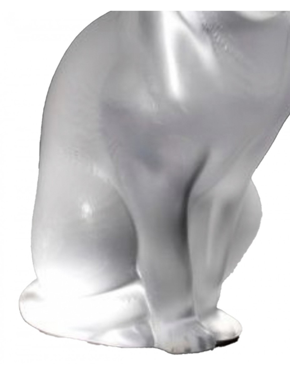 1932. Lalique France. 'seated Cat' Crystal Sculpture Model-photo-3
