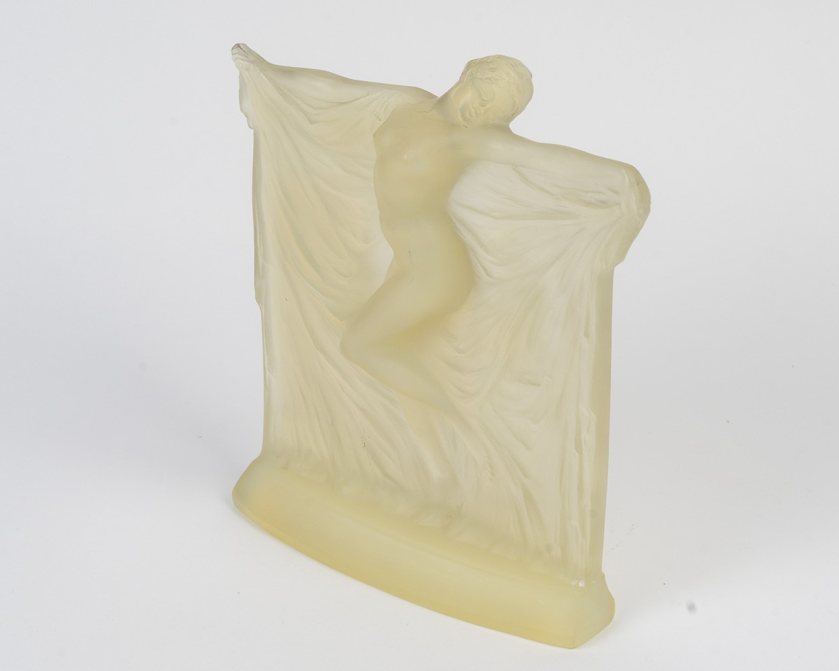 1925- René Lalique - Statuette "butterscotch" Thais-photo-1