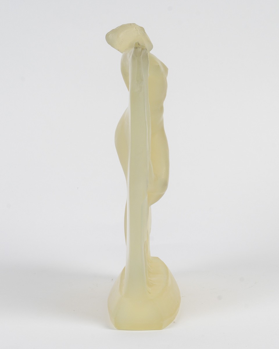 1925- René Lalique - Statuette "butterscotch" Thais-photo-4