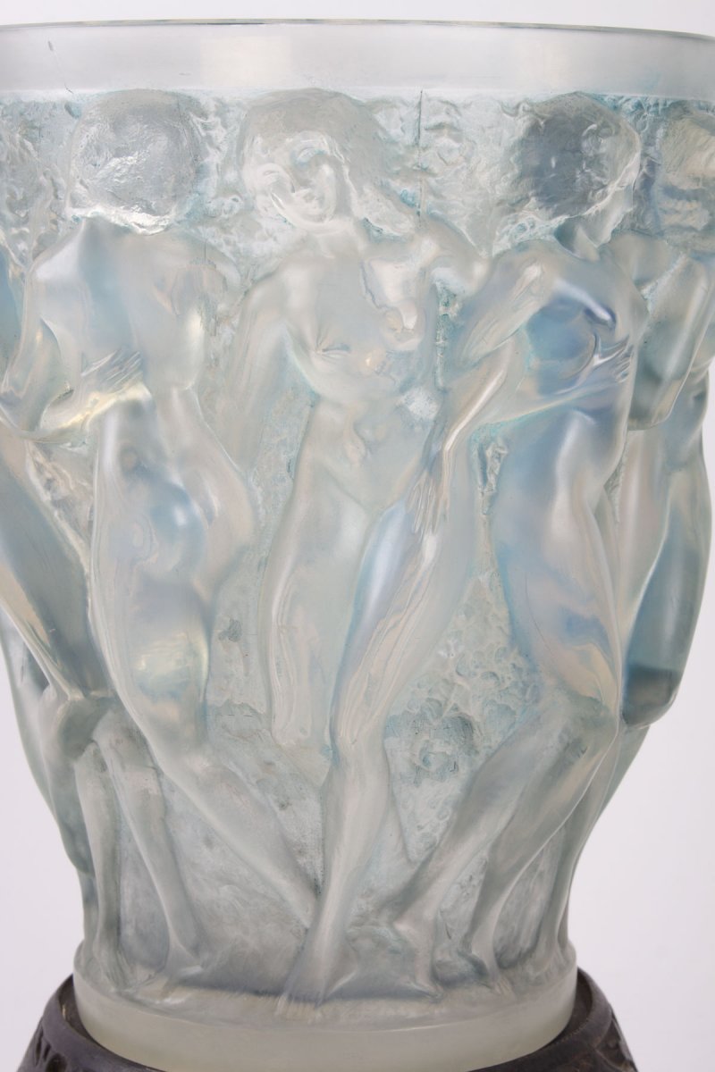 Rene Lalique (1860-1945) Vase «bacchantes-photo-1