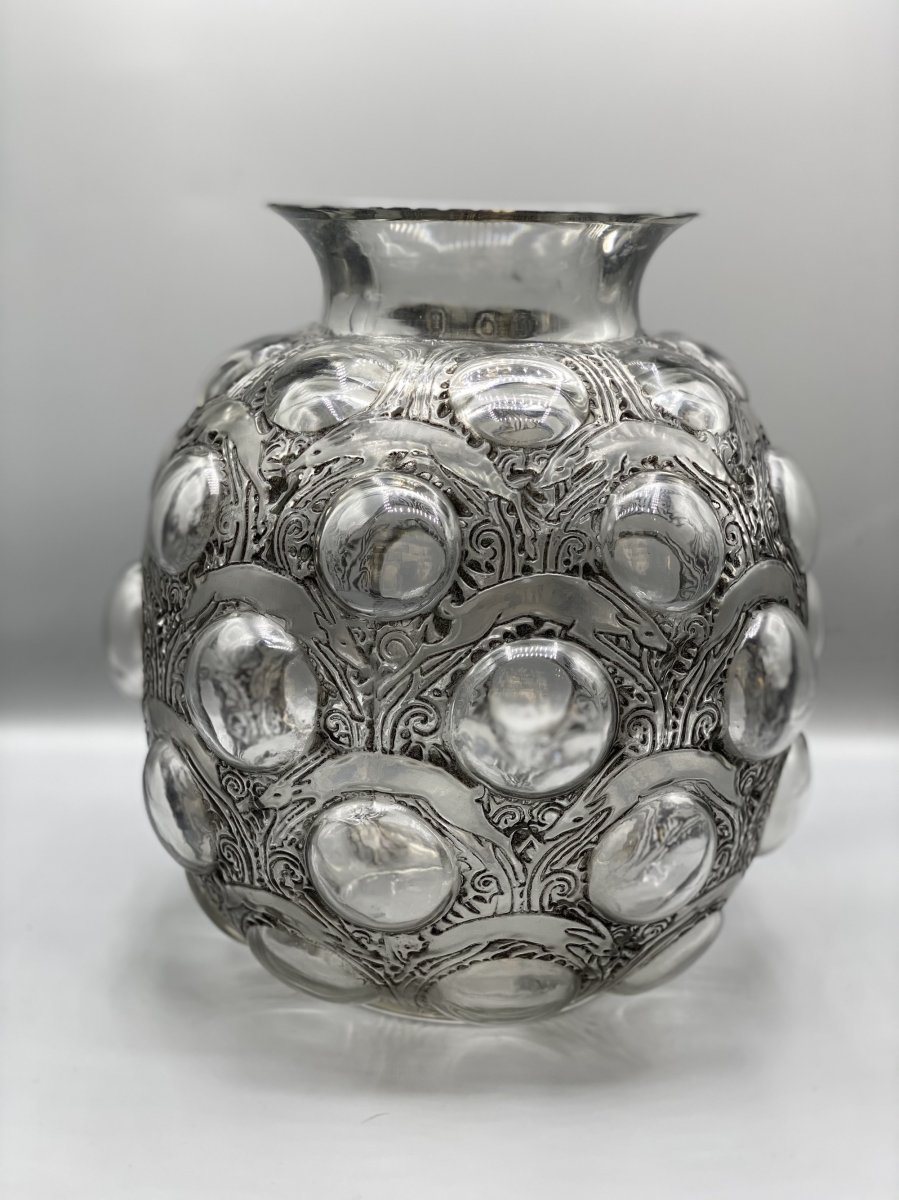 René Lalique Vase "antilopes"-photo-1