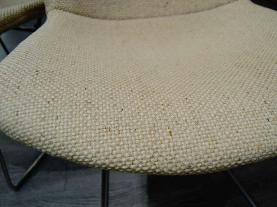 4 Beige Fabric Chairs - Harry Bertoïa - Knoll - 1950-59-photo-3