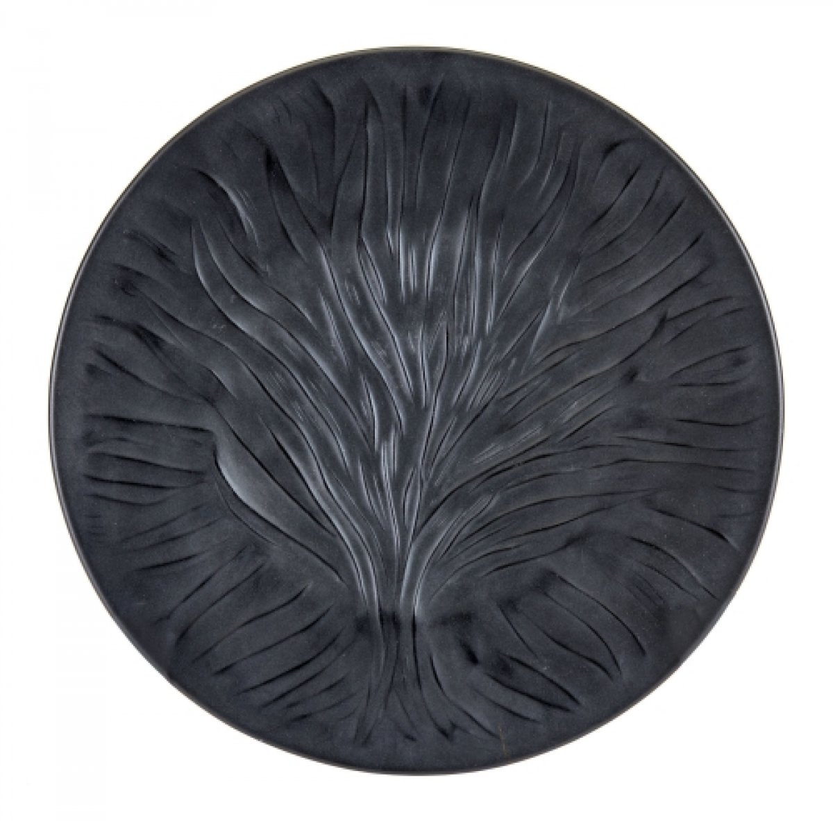 Maison Lalique : 12 Assiettes modèle "Algues"