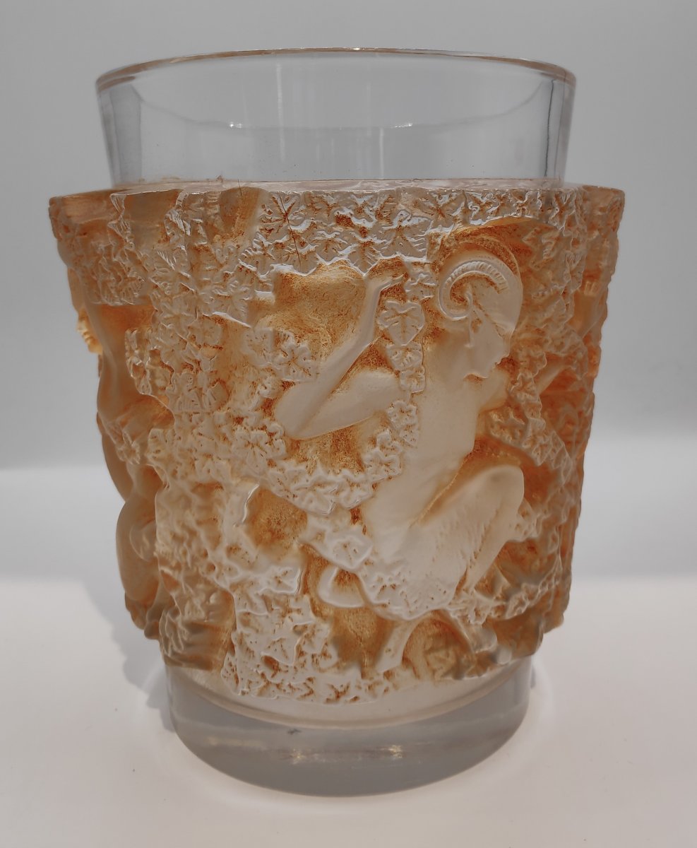 Lalique Bacchus Vase Patina Siena-photo-3