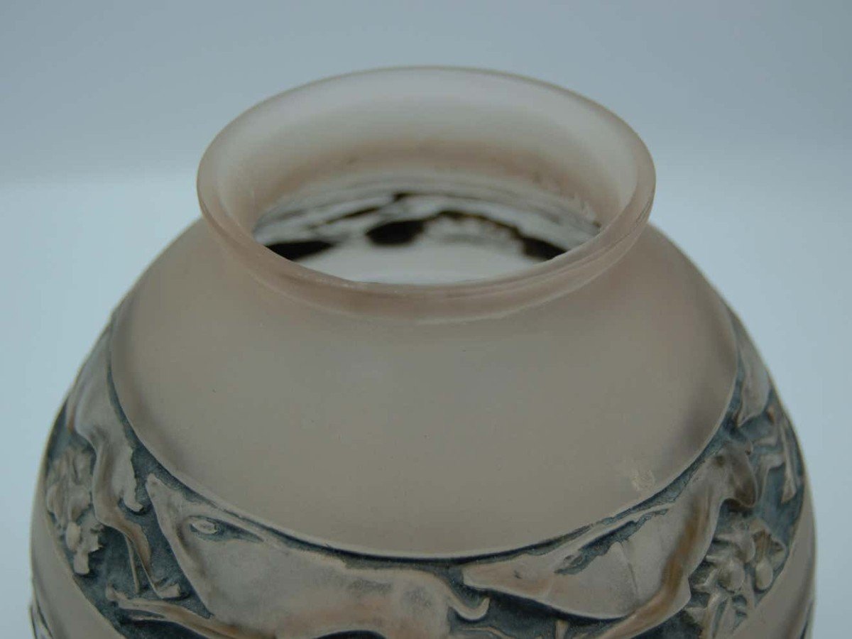 Lalique (1860-1945) Sudan Model Vase-photo-4