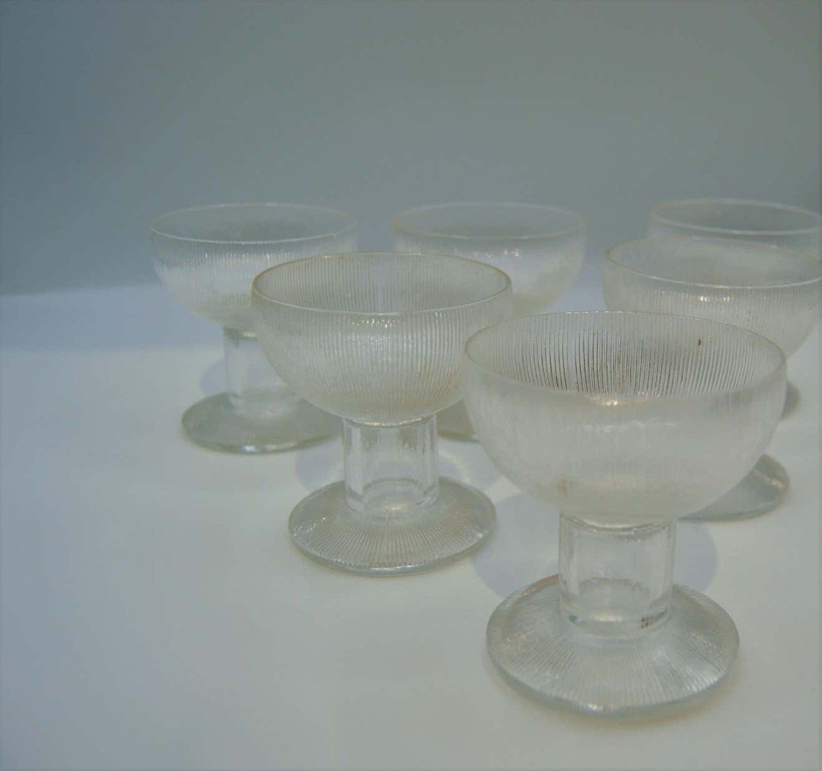 René Lalique (1860-1945), 6 Glasses Of The -photo-2