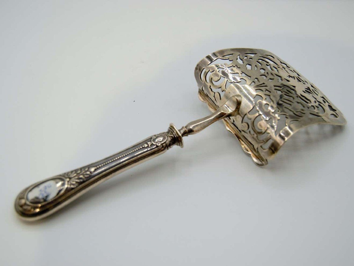 Asparagus Shovel Part In Silver, Goldsmith Hénin-photo-2