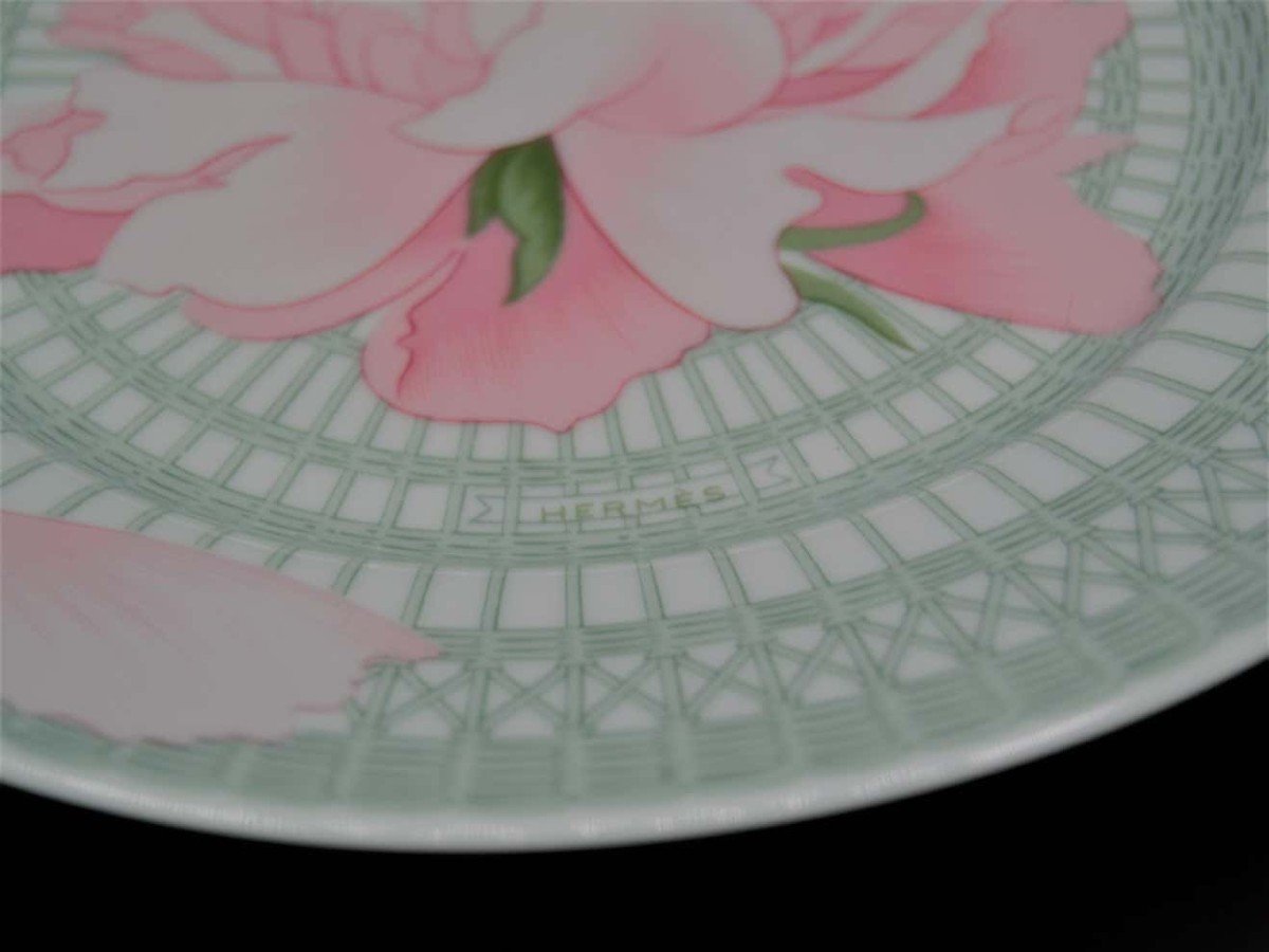 Hermès Part Of Service Model "peonies", 32 Pieces-photo-2