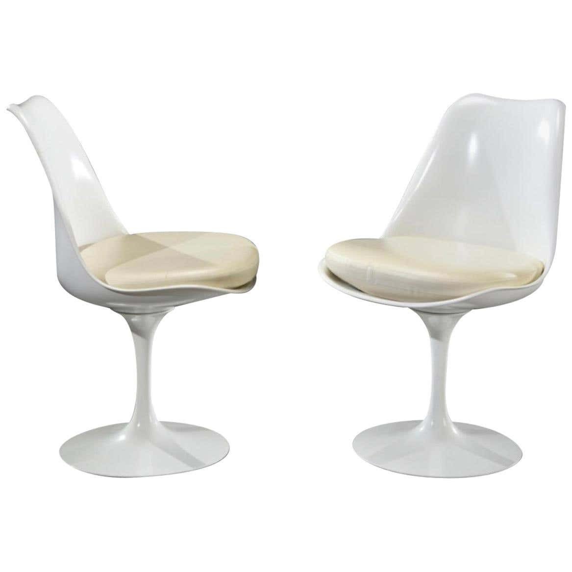 Eero Saarinen & Knoll 2 Chaises Tulipe XXème