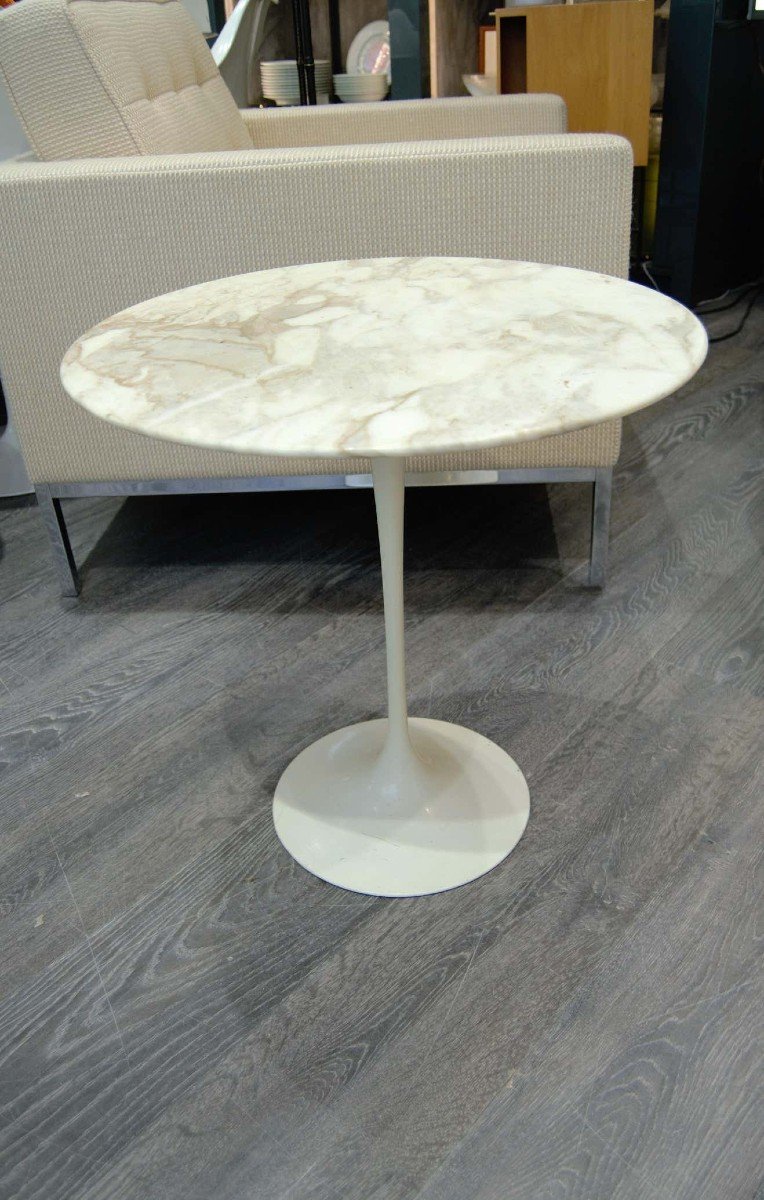 Eero Saarinen & Knoll, Marble Pedestal Table-photo-2