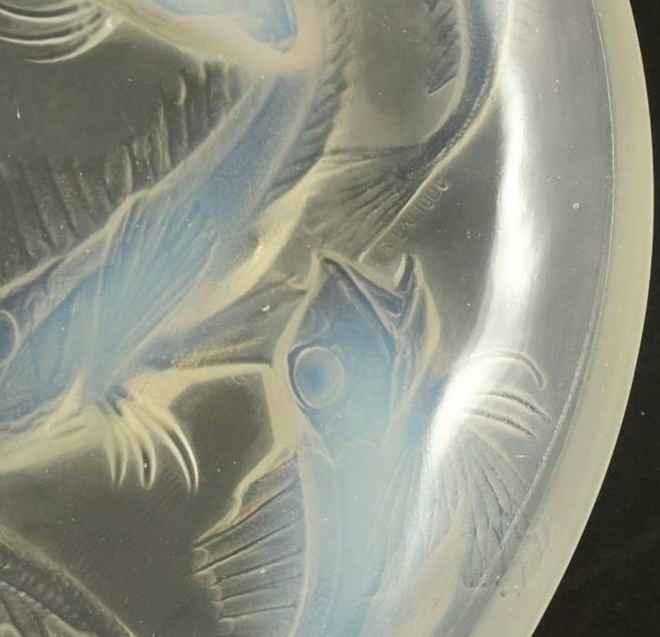 René Lalique : Plat "martigues" Opalescent-photo-3