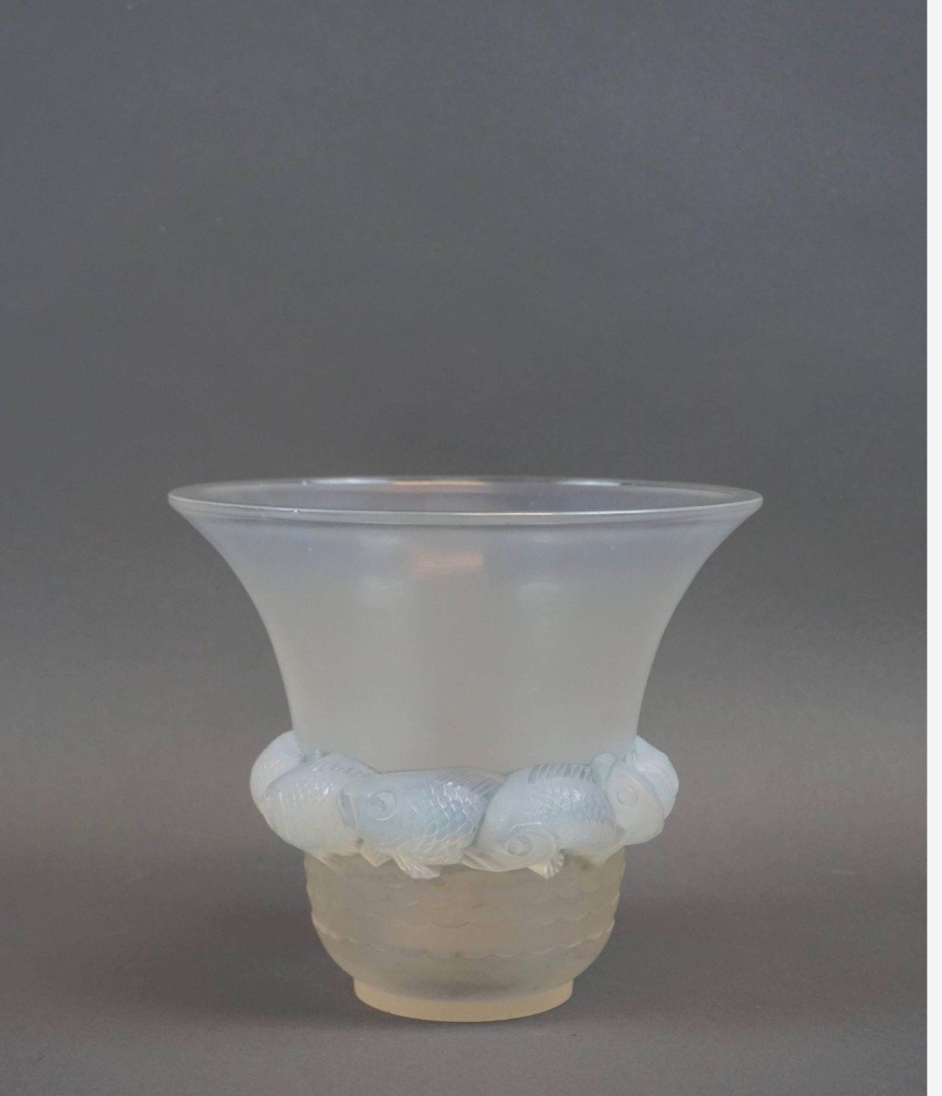 René Lalique: Opalescent "piriac" Vase 1930-photo-2