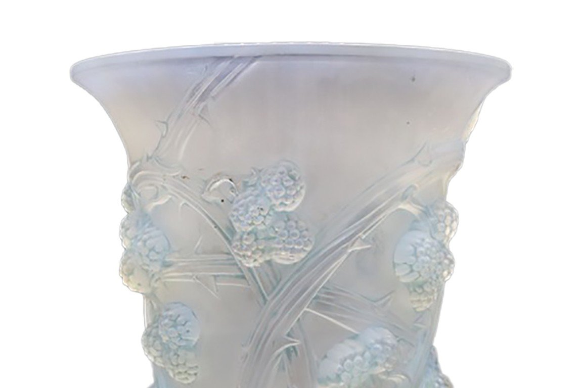 René Lalique. Vase Blanc Opalescent-photo-3