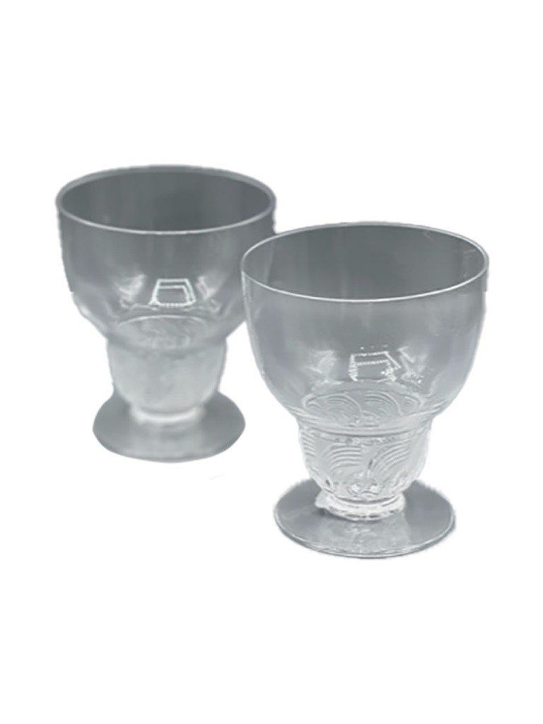 René Lalique: Set Of 5  Glasses“padoue”  1930