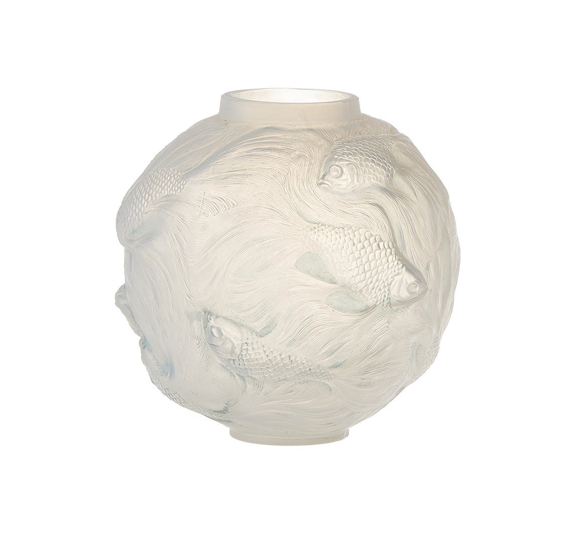 René lalique : Vase "Formose" verre opalescent