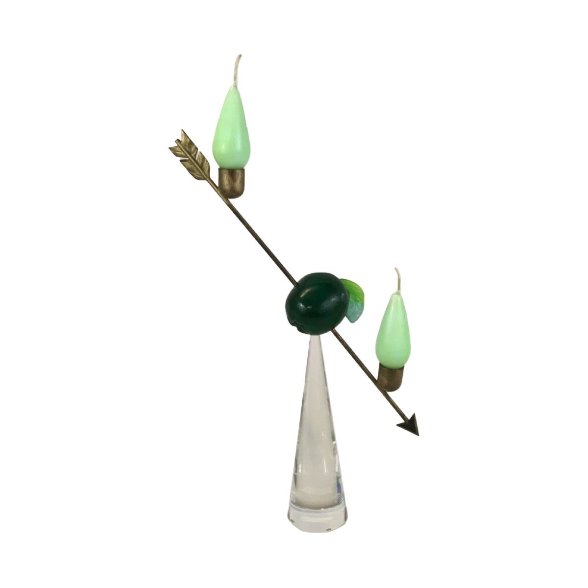Hilton Mc Connico For Daum: Candlestick “the Lost Arrows Of Guillaume Tell”.-photo-2