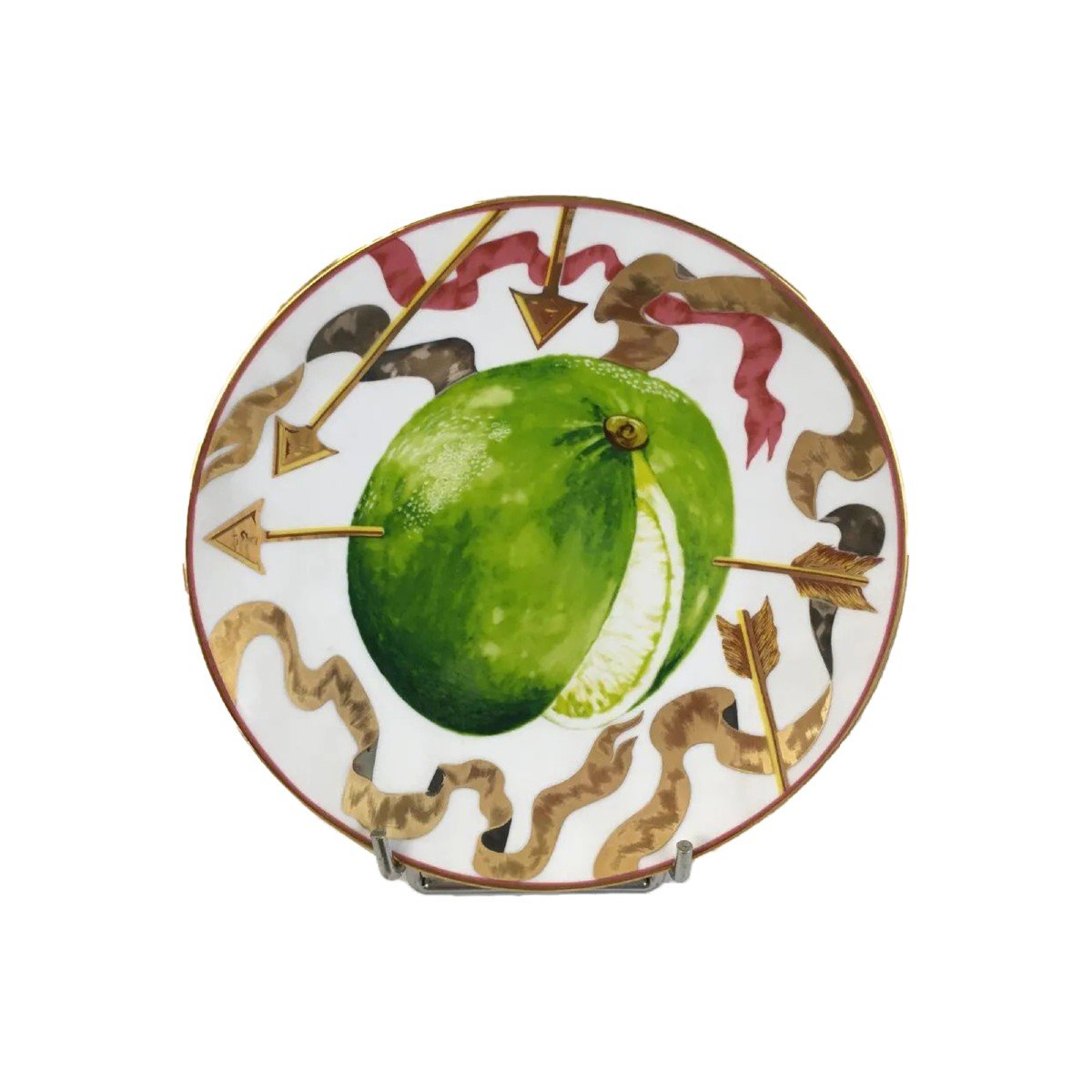 Hilton Mc Connico For Daum: 6 Dessert Plates "the Lost Arrows Of Guillaume Tell"-photo-2
