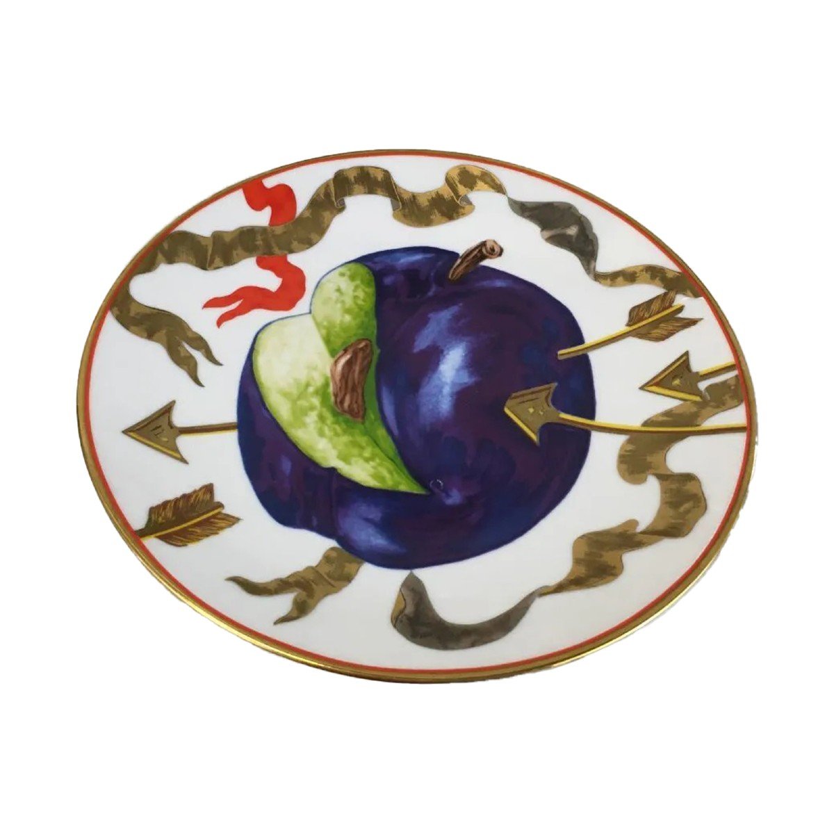 Hilton Mc Connico For Daum: 6 Dessert Plates "the Lost Arrows Of Guillaume Tell"-photo-3