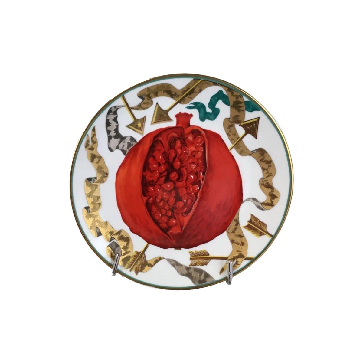 Hilton Mc Connico For Daum: 6 Dessert Plates "the Lost Arrows Of Guillaume Tell"-photo-4