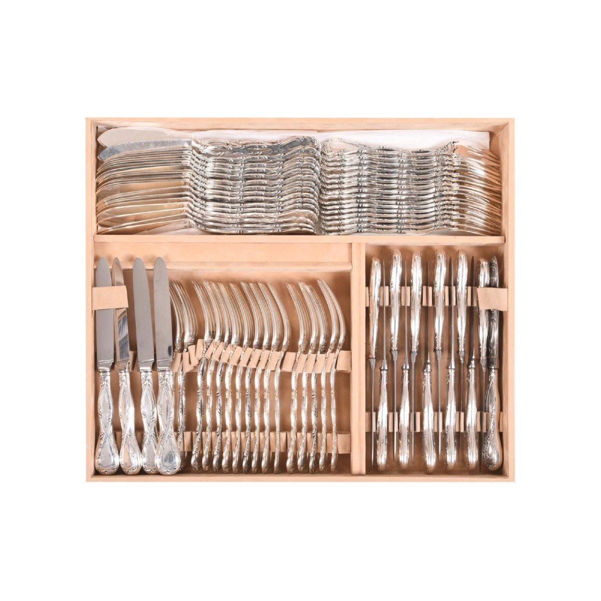 Tétard : 146-piece Sterling Silver Cutlery Set-photo-3