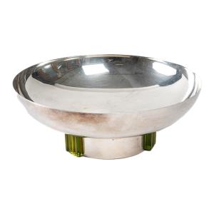 Puiforcat & Saint Louis: Circular Cup In Silver-plated Metal