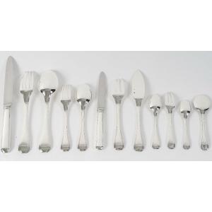 Jean E. Puiforcat - Silver Cutlery 298 Art Deco Pieces