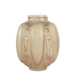 R Lalique, Vase "six Figurines Et Masques" 