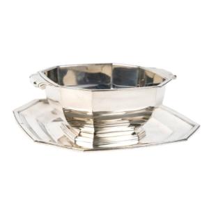 Tétard Frères Art Deco  Sauce Boat  On Its Matching Tray