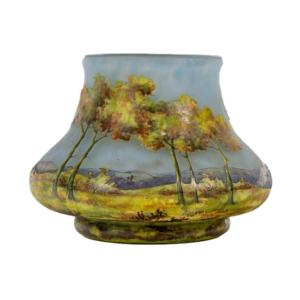 Daum Nancy, Landscape Vase 