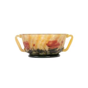 Circa 1905 -DAUM Nancy, Coupe en verre