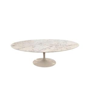 Eero Saarinen, Knoll Editions: Oval Table, 244 Cm, Arabescato Marble