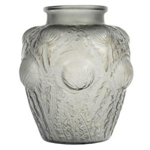1926 - René Lalique - Vase Domrémy teinté gris