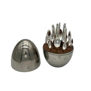 Christofle – “mood” Flatware Set – Silver-plated Metal, 24 Pieces In A Case (for 6 People)