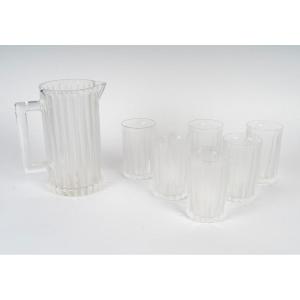 Lalique Crystal House – Jaffa Orangeade Set, 7 Pieces