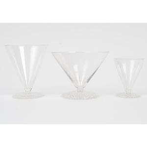 1930 René Lalique - "tokyo" Glass Service 19 Pieces