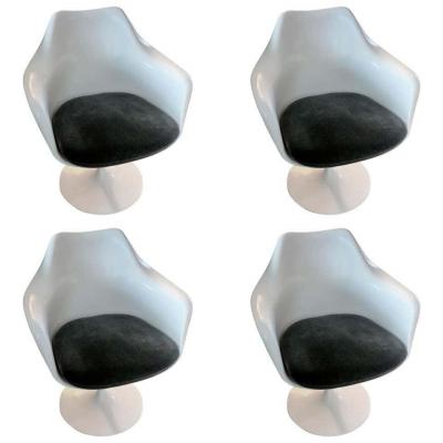 Knoll & Eero Saarinen : 4 Fauteuils Tulipe