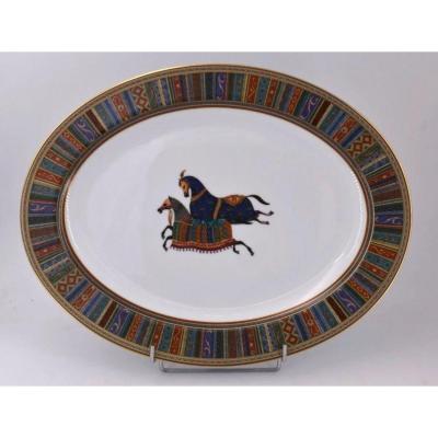 Hermes, Plat Ovale Collection Cheval d'Orient