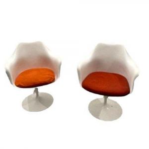 2 Fauteuil Tulip Pivotant knoll