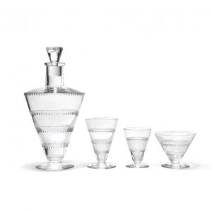 Lalique France: "vouvray" Glass Service 1932