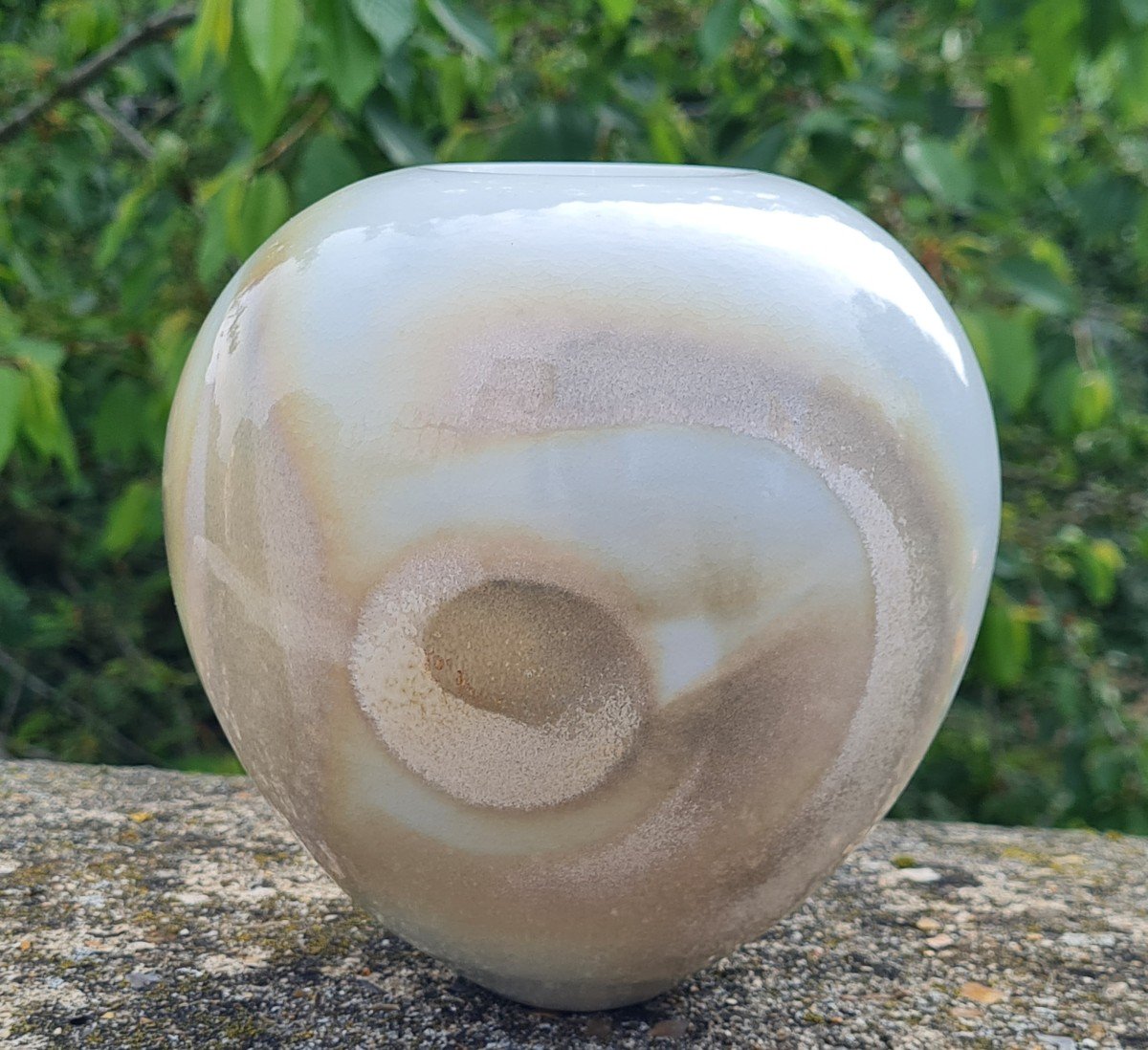 Didier Hoft - Porelaine Vase With Abstract Decoration