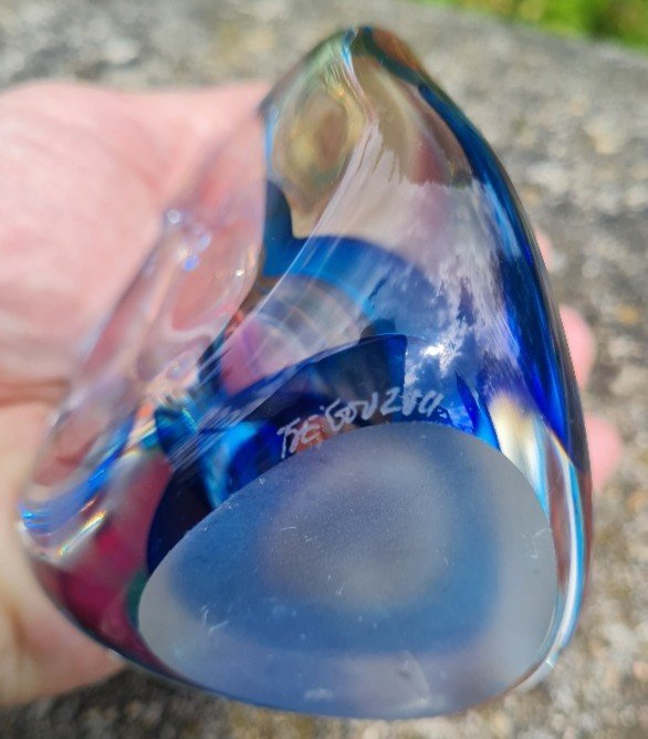 Alain Et Marisa Bégou - Flacon en Cristal soufflé-photo-2